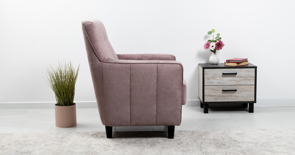 Кресло для отдыха Арно ТК 567 велюр Лаки 17 (пепел розы)