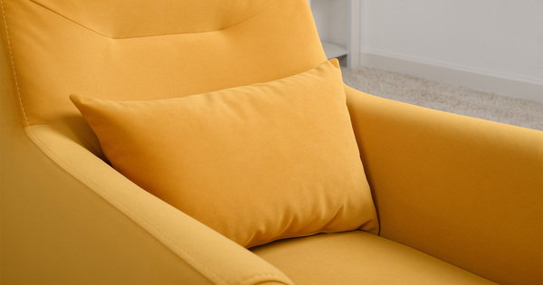 Кресло для отдыха Барселона ТК 671 велюр Diagonal 540 желтый