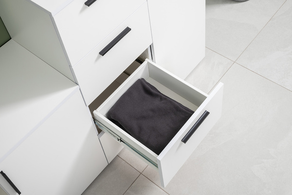 Гостиная Эйр композиция 2 белый PE шагрень, собирается на любую сторону