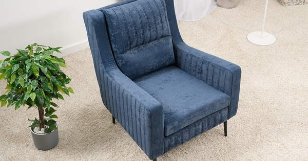 Кресло для отдыха Изабель ТК 739 велюр Романс нейви темно-синий