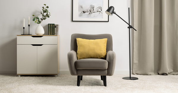 Кресло для отдыха Дакота ТК 583 велюр Vendetta 10 серо-коричневый, Riga 1598 z1 col 34 горчичный