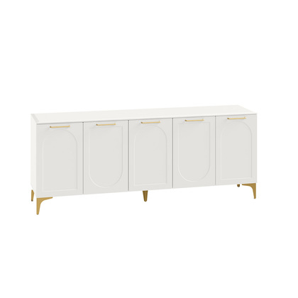 Тумба под ТВ Монтесито 16.66 Белый PE шагрень, белая шагрень 4101 ПВХ