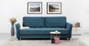 Диван-кровать прямой Невада ТД 572 велюр Vendetta 25 синий деним