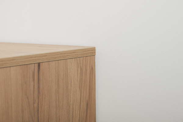 Комод Току 16.230.04 гикори рокфорд натуральный KO86 PW, белый PE шагрень, фотопечать